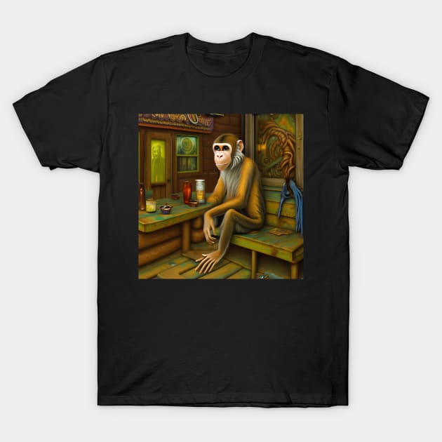 Tavernous Monkey T-Shirt by PaigeCompositor